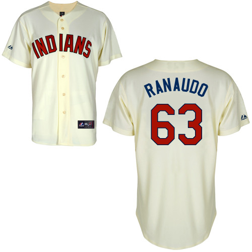 Anthony Ranaudo #63 MLB Jersey-Boston Red Sox Men's Authentic Alternate 2 White Cool Base Baseball Jersey